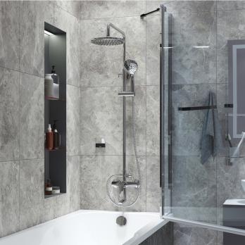 Душевая система 35к IDDIS RAYSB3Fi06 "Ray" лейка "Тропический душ", ХРОМ