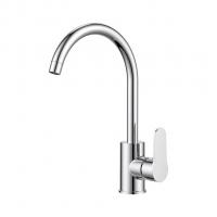 Смеситель для кухни 35к Milardo POLSBJ0M05 "Poli" высокий пов. излив, п/гайку, пластик, ХРОМ