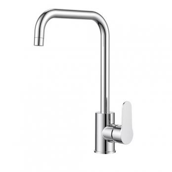 Смеситель для кухни 35к Milardo POLSBL0M05 "Poli" высокий пов. излив, п/гайку, пластик, ХРОМ