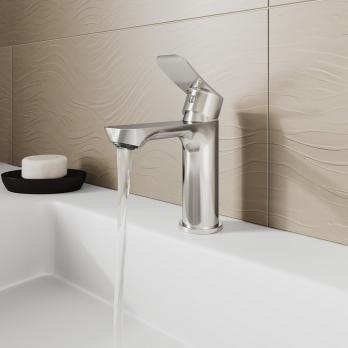 Смеситель для раковины 35к  Milardo DEMSB00M01 "Demi" литой, п/гайку ХРОМ