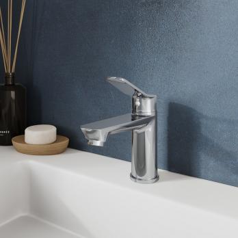 Смеситель для раковины 35к  Milardo DEMSB00M01 "Demi" литой, п/гайку ХРОМ