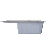 Мойка настол.монтаж 60х50 (3,0) прав. вып 3 1/2  MIXLINE PRO с ФАСКОЙ 20см с сифоном (сатин)