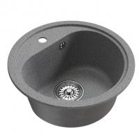 Мойкa ML-GM10 КОМФОРТ круглая, темно-серая (309), 440мм (глуб. чаши 180)