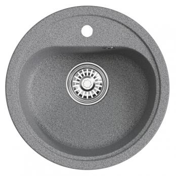 Мойкa ML-GM10 КОМФОРТ круглая, темно-серая (309), 440мм (глуб. чаши 180)