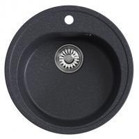 Мойкa ML-GM11 КОМФОРТ круглая, антрацит (343), 500мм (глуб. чаши 180)