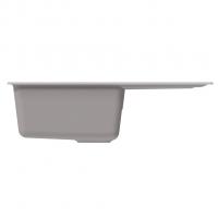 Мойка ML-GM19 КОМФОРТ с крылом, ультра-белая (341), 750*500*200мм