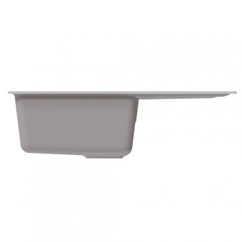 Мойка ML-GM19 КОМФОРТ с крылом, ультра-белая (341), 750*500*200мм