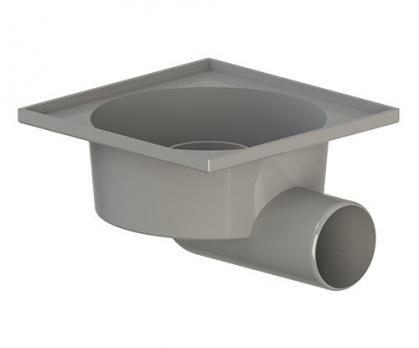 50 трап с гориз. спуском "сухой" ПП решетка 150*150 нерж. сталь ТП 103.50-150HSDs ТАТПОЛИМЕР