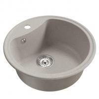 Мойкa ML-GM09 КОМФОРТ круглая, серая (310), 510 мм (глуб. чаши 190)