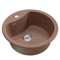Мойкa ML-GM09 КОМФОРТ круглая, терракотовая (307), 510 мм (глуб. чаши 190)