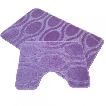 Набор ковриков д/ванной Zalel  2 пр. 60х100 (сиреневый)