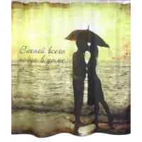 Штора для ванной  Фотопринт 180*200  One the beach (2403) без колец