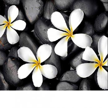 Штора для ванной  Фотопринт 180*200  Цветы  Z-003 без колец