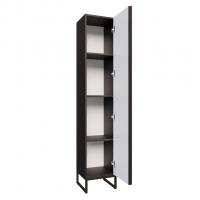 Пенал "Окленд" Графит Мрамор правый (350*1858*319) ЛОФТ (ПВХ)