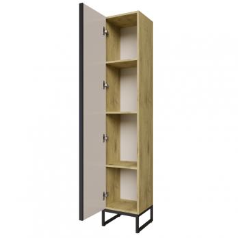 Пенал "Окленд" Дуб Мелфорд левый (350*1858*319) ЛОФТ (ПВХ)