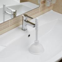 Вантуз конический с пластм. ручкой h219мм (Д136мм) белый