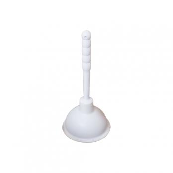 Вантуз конический с пластм. ручкой h219мм (Д136мм) белый