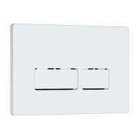 Кнопка смыва WAVE V1 универсальная БЕЛАЯ АБС прямоугольная