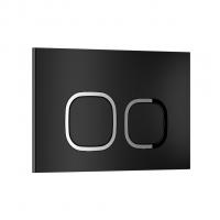 Кнопка смыва WAVE А2 универсальная ЧЕРНАЯ АБС квадратная