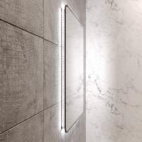 Зеркало MIXLINE "Инканто" 600*700 (ШВ) бесконтактный сенсор, светодиодная подсветка,черная окантовка