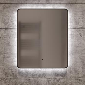 Зеркало MIXLINE "Инканто" 600*700 (ШВ) бесконтактный сенсор, светодиодная подсветка,черная окантовка