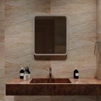 Зеркало MIXLINE "Стив-2" 600*700 (ШВ) сенсорный выключатель, светодиодная подсветка + подогрев