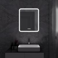 Зеркало MIXLINE "Стив-3" 600*700 (ШВ) сенсорный выключатель, часы + подогрев