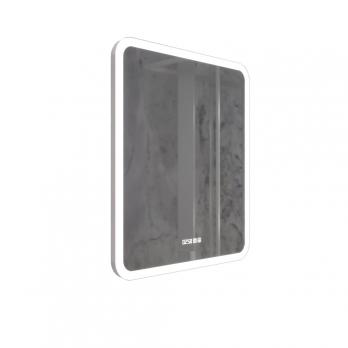 Зеркало MIXLINE "Стив-3" 600*700 (ШВ) сенсорный выключатель, часы + подогрев