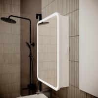 Зеркальный шкаф MIXLINE "Фиджи Flip" 600*800 (ШВ) универсал, сенсорный выкл.,светодиодная подсветка