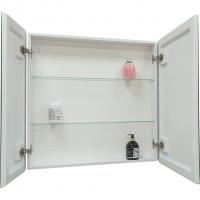 Зеркальный шкаф MIXLINE "Сканди" 800*800 (ШВ) 2 створки, универ. датчик движения,свет. подсветка