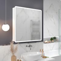 Зеркальный шкаф MIXLINE "Сканди" 800*800 (ШВ) 2 створки, универ. датчик движения,свет. подсветка