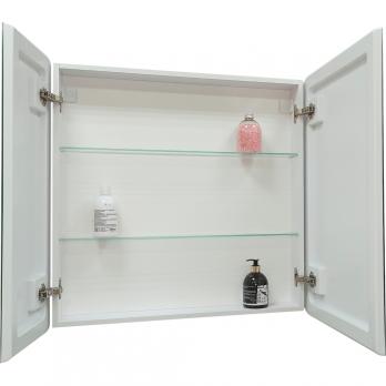 Зеркальный шкаф MIXLINE "Сканди" 800*800 (ШВ) 2 створки, универ. датчик движения,свет. подсветка