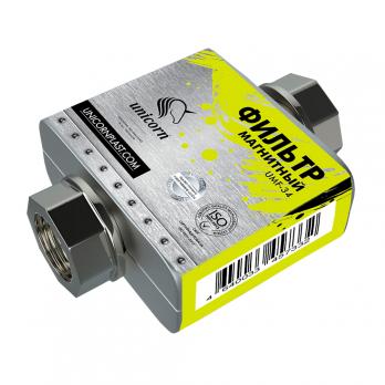 Магнитный преобразователь (умягчитель) 3/4'' (1000 л/час, мощ-ть 20000 Гаусс) UNICORN (UMF_3/4)