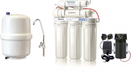 Обратноосмотическая система с помповым блоком UNICORN (FRO_5P)