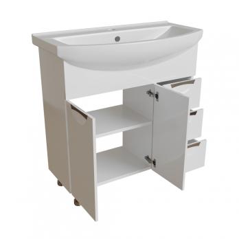 Тумба д/ванной "ЭТЬЕН-85" под раковину Best-85 (Sanita Luxe) (ПВХ)