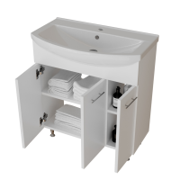 Тумба д/ванной "ВЕГА-75" под раковину Best-75 (Sanita Lux) (ПВХ)