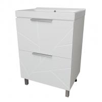 Тумба д/ванной "Гранд-60"  под раковину Fest-60 (Sanita Lux) (ПВХ)