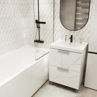 Тумба д/ванной "Гранд-60"  под раковину Fest-60 (Sanita Lux) (ПВХ)