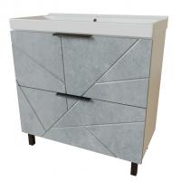 Тумба д/ванной "Гранд-80" Бетон под ум.Fest-80 (Sanita Lux) (ПВХ)