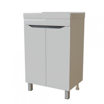 Тумба д/ванной "Лайн-60" под раковину Фостер 60 (Kirovit)/Fest-60 (Sanita Lux) (ПВХ)