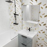 Зеркальный шкаф "Лайн-60" левый с подсветкой (ПВХ)