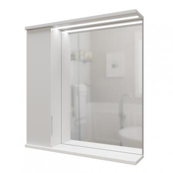 Зеркальный шкаф "Лайн-60" левый с подсветкой (ПВХ)