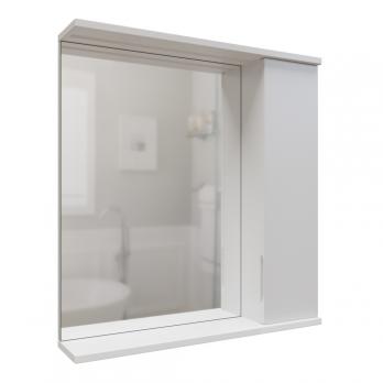 Зеркальный шкаф "Лайн-60" правый с подсветкой (ПВХ)