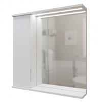 Зеркальный шкаф "Лайн-70" левый с подсветкой (ПВХ)