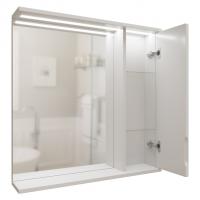 Зеркальный шкаф "Лайн-70" правый с подсветкой (ПВХ)