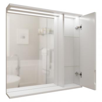 Зеркальный шкаф "Лайн-70" правый с подсветкой (ПВХ)