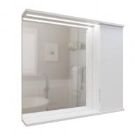 Зеркальный шкаф "Лайн-80" правый с подсветкой (ПВХ)