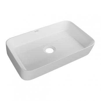 Раковина накладная на столешницу WAVE City 550*390*120 ш*г*в без перелива,белый,прямоуг
