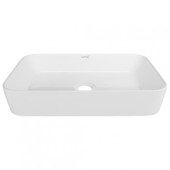 Раковина накладная на столешницу WAVE City 550*390*120 ш*г*в без перелива,белый,прямоуг