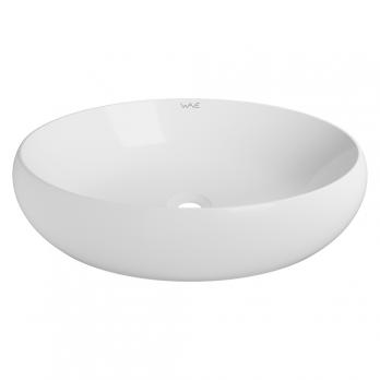 Раковина накладная на столешницу WAVE Comfort 600*400*150 ш*г*в без перелива,белый,овал